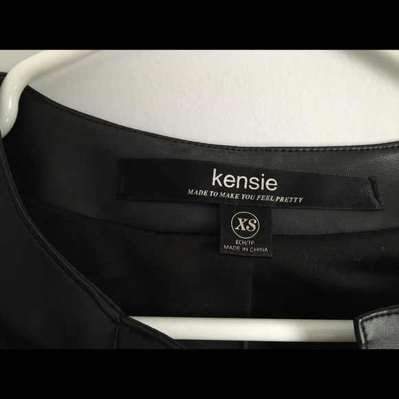 Black faux leather Sherpa jacket - Picture 5 of 5